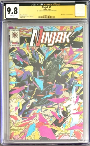 NINJAK #1 JSA Joe Quesada Signed CGC 9.8 Chromium Cover