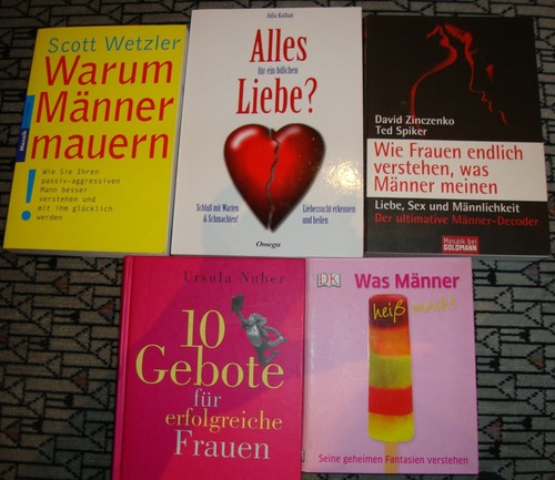 Buchpaket: 5 Bücher zum Thema Männer, Liebe, starke Frauen