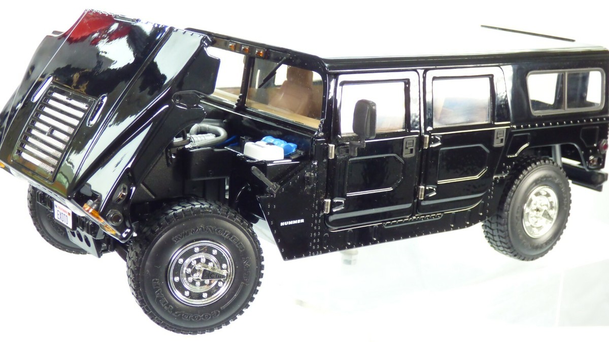 Exoto 1:18 Hummer The Fan Snipes De Niro H1 Alpha Long Cab Black