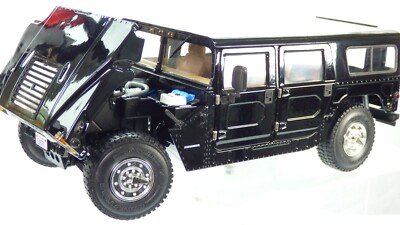 Exoto 1:18 Hummer The Fan Snipes De Niro H1 Alpha Long Cab Black