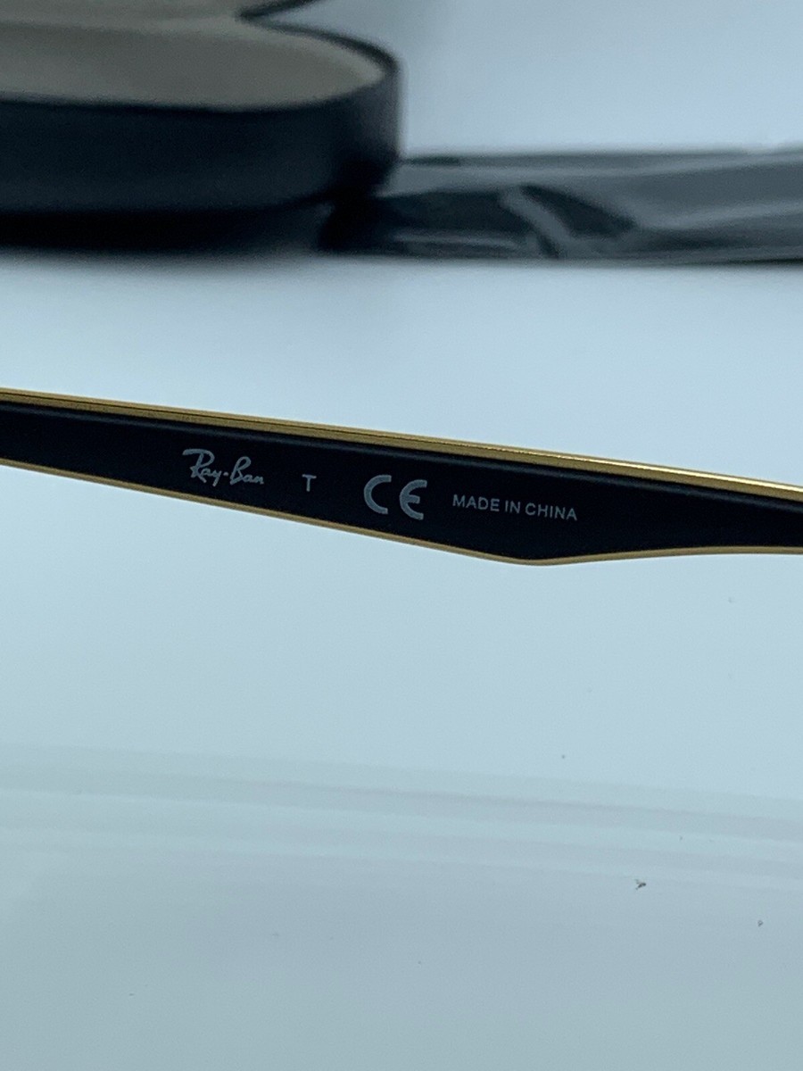 NEW RAY BAN RX6335 RB6335 2890 Gold Top On Black Demo Lens NEW RAY BAN RX6335 RB6335 2890 Gold Top On Black Demo Lens