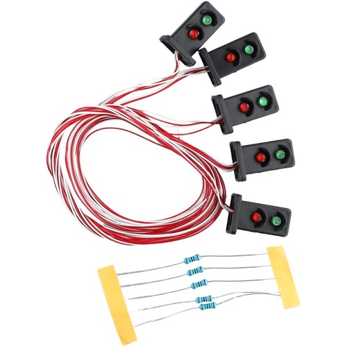 5Pcs OO HO Gauge 20mm LEDs Made Green/Red Dwarf Signals 2 Aspects High Quality - Picture 19 of 24