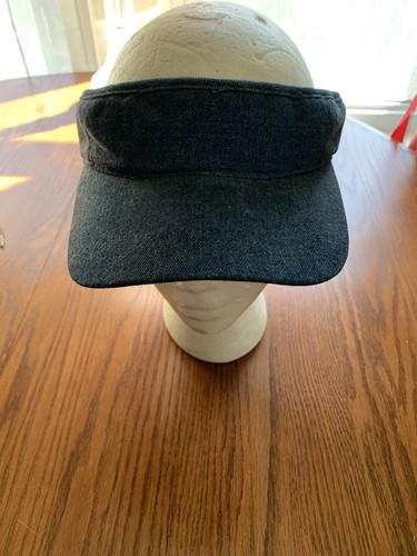 vtg adjustable OS denim hat visor jean 