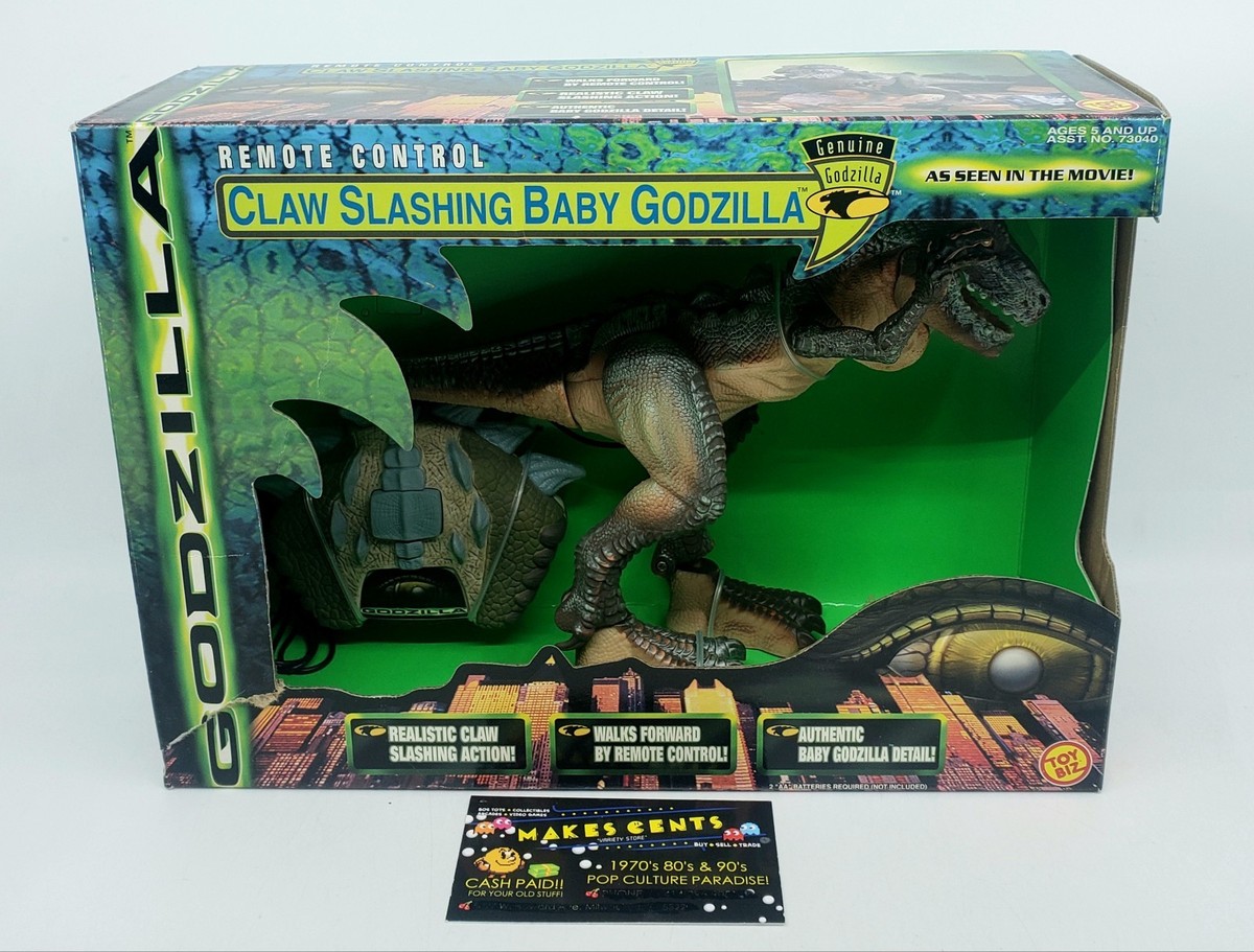 Vintage Toy Biz 1998 Godzilla Claw Slashing Baby Godzilla Dinosaur