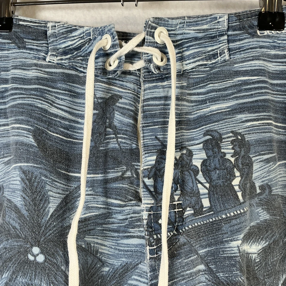 Vintage Y2K Billabong Surf Faded Blue Viking Swim Trunks Board Shorts Mens 38 - Image 2 of 4