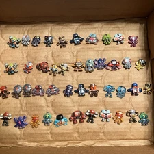 Lot of 44 Spin Master Million Warrior Figures with Canister (1 Super Rare)