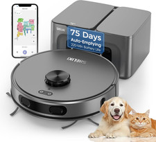 Robot Vacuum and Mop Combo, Mapping Robotic Vacuums Cleaner with 75 Days Self-Em
