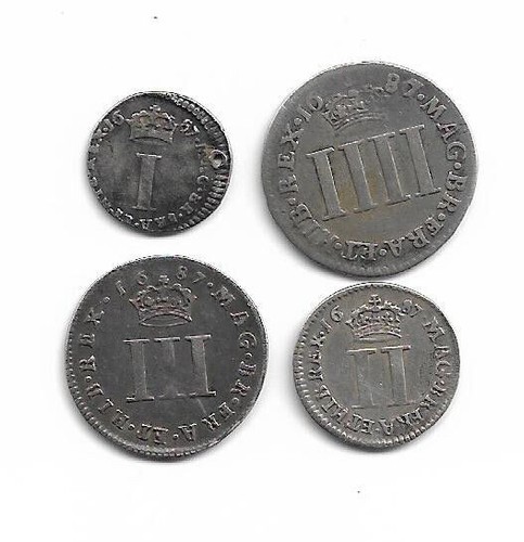 1687 MAUNDY SET - JAMES II - condition EF - 4 Coins in Maundy Capsule. - Picture 2 of 4