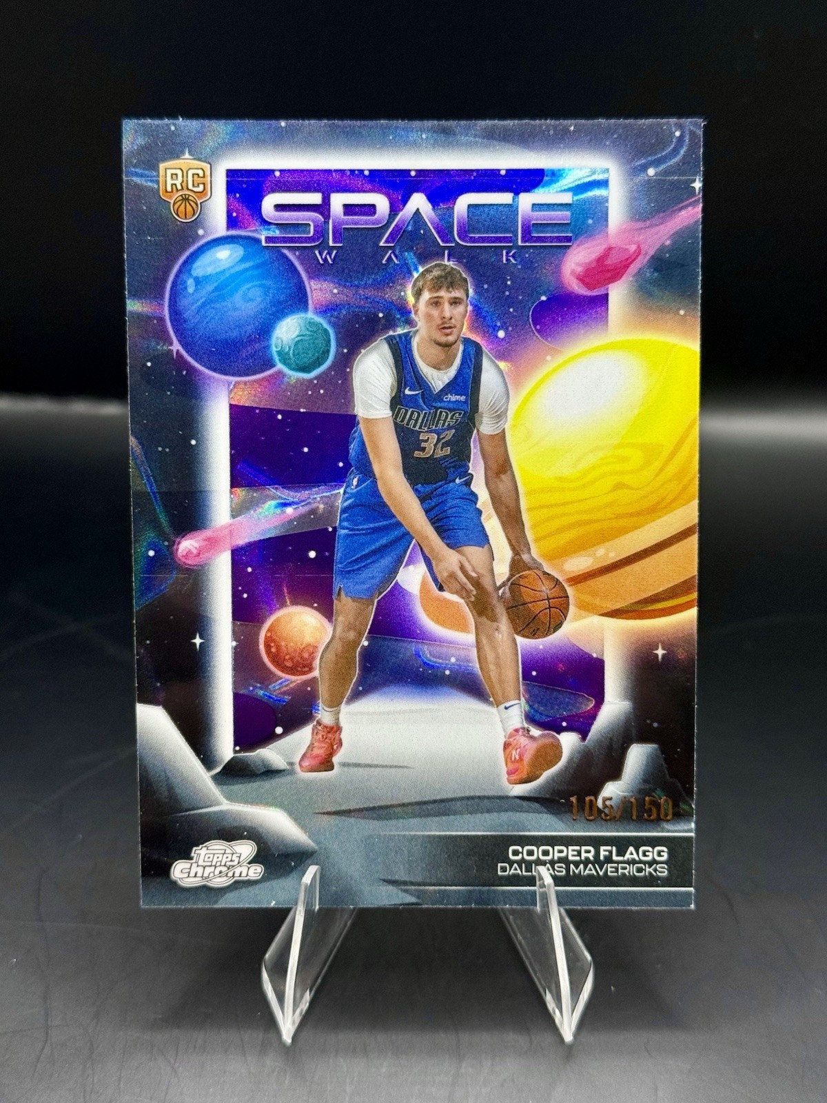 2025 Topps Cosmic Chrome - Cooper Flagg Space Walk Purple /150