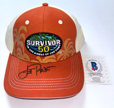 JEFF PROBST SIGNED SURVIVOR SEASON 50 OFFICIAL HAT CAP TV SHOW HOST BAS