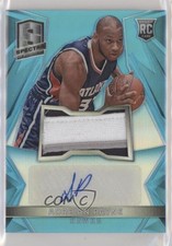 2014-15 Panini Spectra Rookie Jersey Blue Prizm /99 Adreian Payne #120 Auto e3g