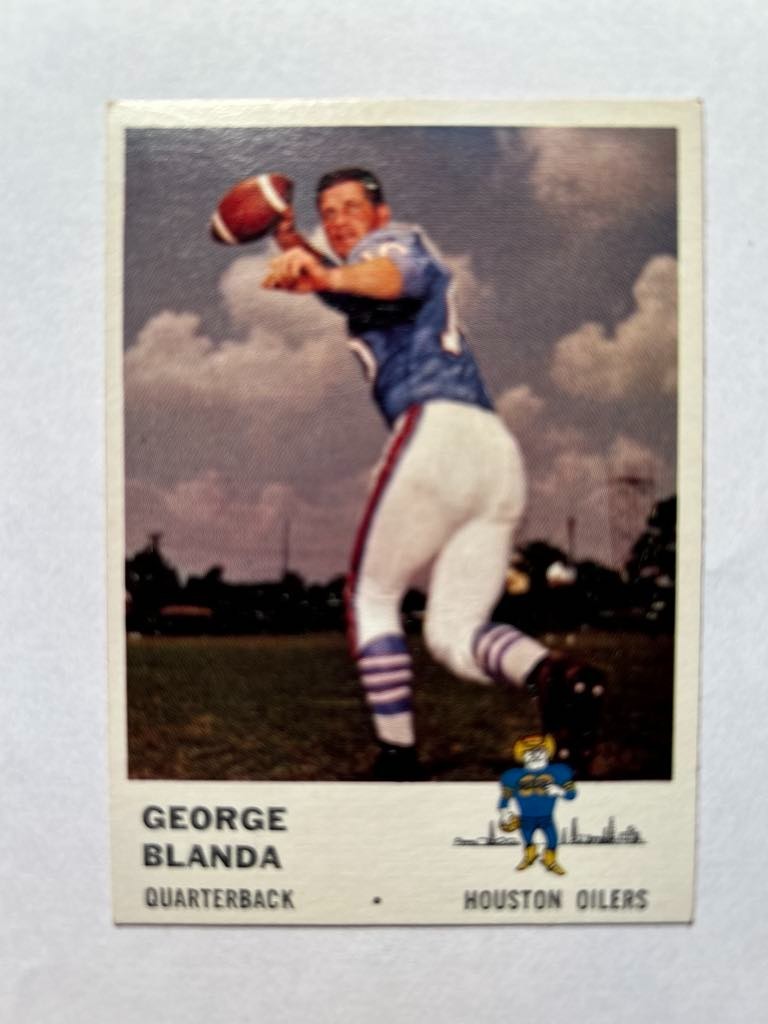 George Blanda #166 - 1961 Fleer - VG-EX / EX