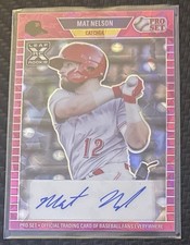 2021 Leaf Pro Set Matt Nelson Autograph Cystal Red 8/10 #PA-MN1 🔥