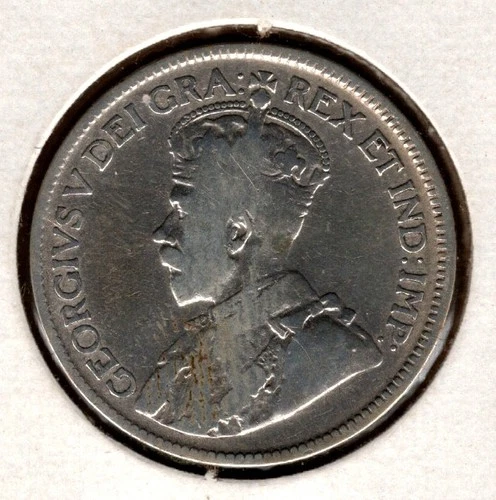 1931 Canada 25 Cents George V Low Mintage Coin. See photos for coin's condition.