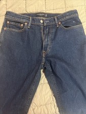 Abercrombie Fitch Mens 33x30  Vintage Stretch Straight Dark Wash Jeans