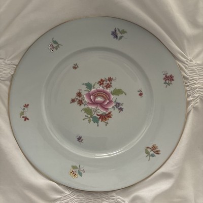 Herend Blue Color Nanking bouquet Floral Vintage  plate.    Rare 