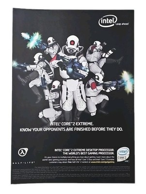 07 Intel Core 2 Extreme Processor Half-Life 2 PC Glossy Print Ad 7.25'' X 10.25''