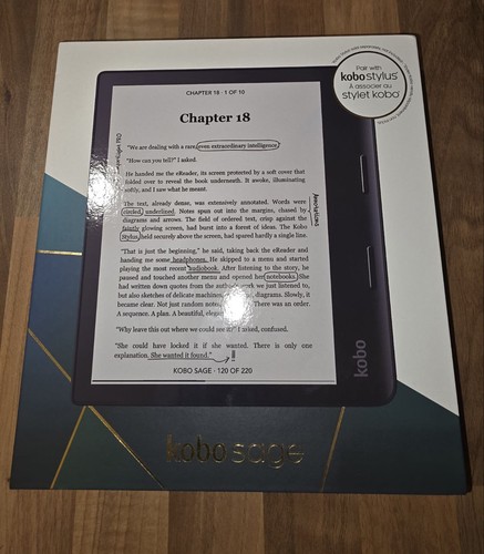 KOBO Sage 8" eReader - 32 GB, Black - New - Picture 1 of 3