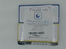Magnetik Labs 3.5 X 2.5 Inch Dry Erase Magnetic Labels Dry Erase Magnets Set