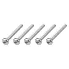 Machine Screws (M8x75mm) 5Pcs, Phillips Cross Pan Bolts 304 Stainless Steel
