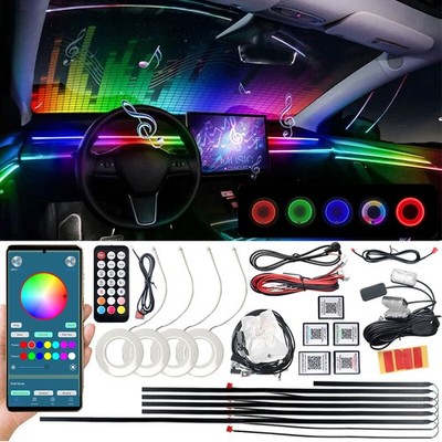 6-22in1 Auto LED Symphony Innenraumbeleuchtung Ambientebeleuchtung APP-Steuerung