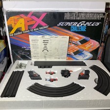 AFX SUPER G PLUS CHALLENGE FORD SLOT CAR RACING SET TOMY 8609 read desc. 