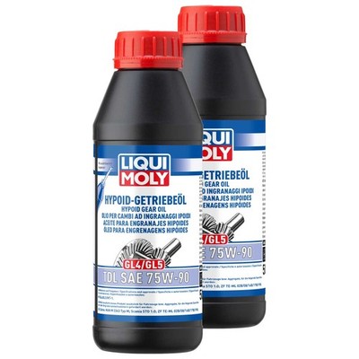 Getriebeöl Getriebe LIQUI MOLY Hypoid (GL4/5) Gear TDL SAE 75W-90 2 X 500 ml