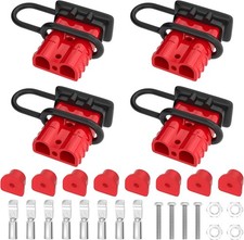 4pcs 50amp Battery Quick Connect Disconnect Connector 6-12 Awg Heavy Duty 4pcs 50amp Battery Quick Connect Disconnect Connector 6-12 Awg Heavy Duty