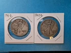 Walking Liberty Half Dollars, 1941-D & 1942-D, Lot of 2 90% Silver Coins