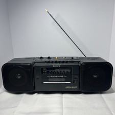 Sony CFS-209 Radio Tape Cassette Recorder Player- Radio Works- FOR PARTS/REPAIR