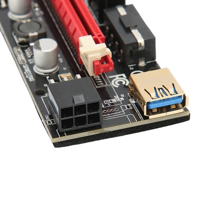 PCIE Riser 1X To 16X Graphics Extension Reduce Burden 60cm USB3.0 Safe Stabl Fit