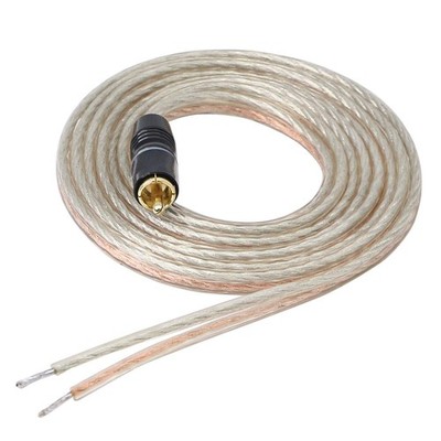 XMSJSIY RCA Speaker Wire Pigtail Bare Gold Plated 2M