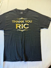 WWE Vintage Authentic 2008 Thank You Ric T-Shirt Ric Flair L 2008 WWE Hall Fame