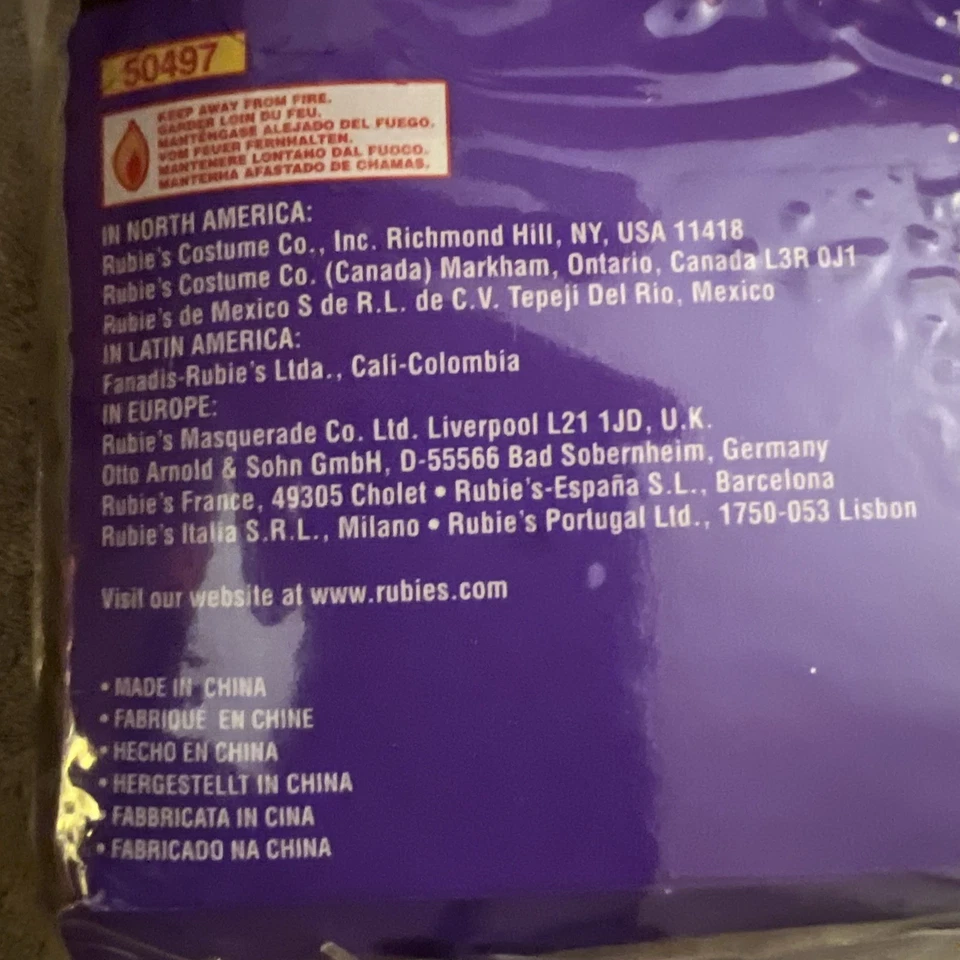 Гламурный парик красный основные моменты челки костюм рубины 50497 новый открытый упаковка - Изображение 4 из 4