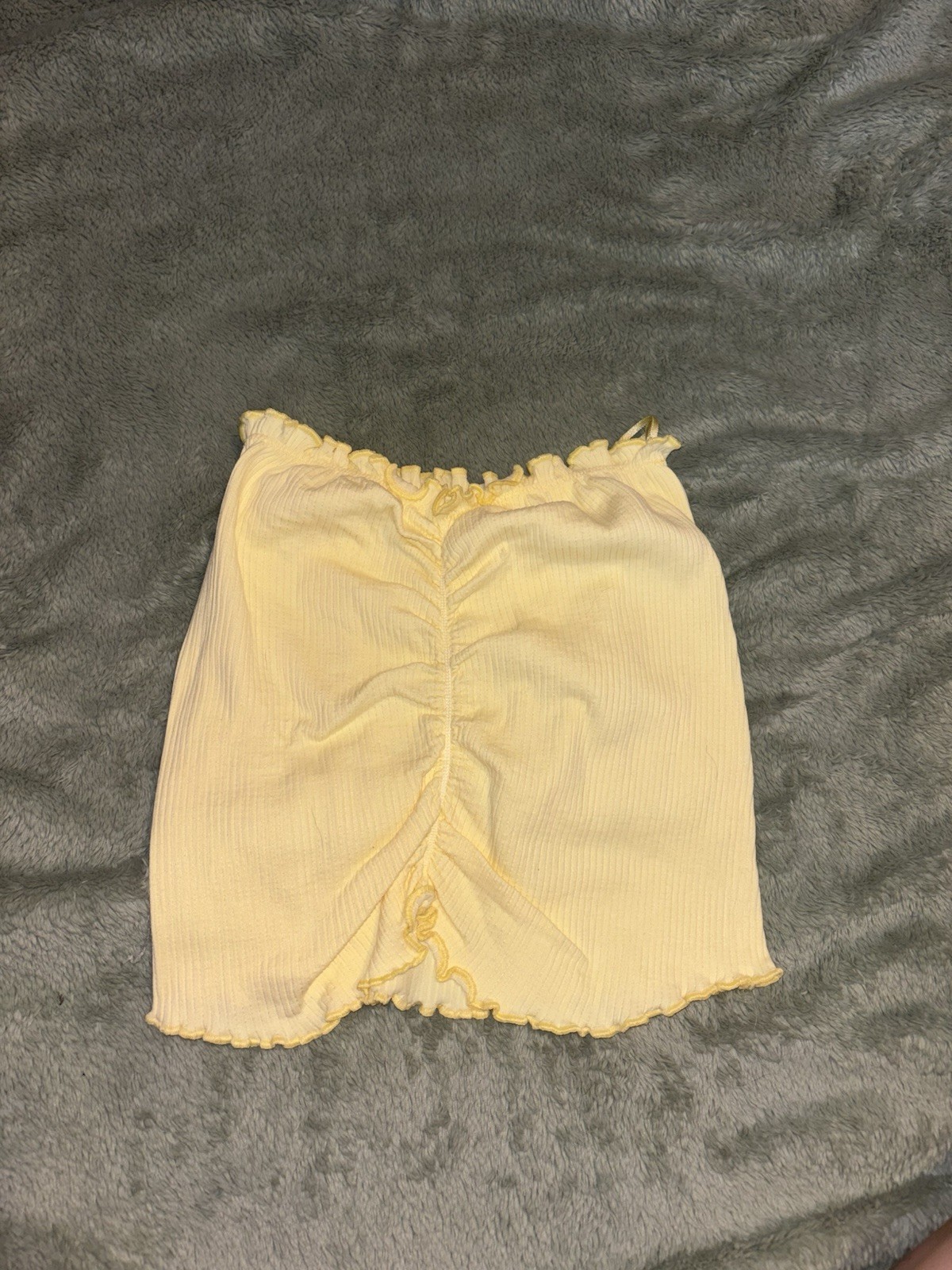 Butter Yellow Tube Top Cinched Top Out From Under Urban Outfitters