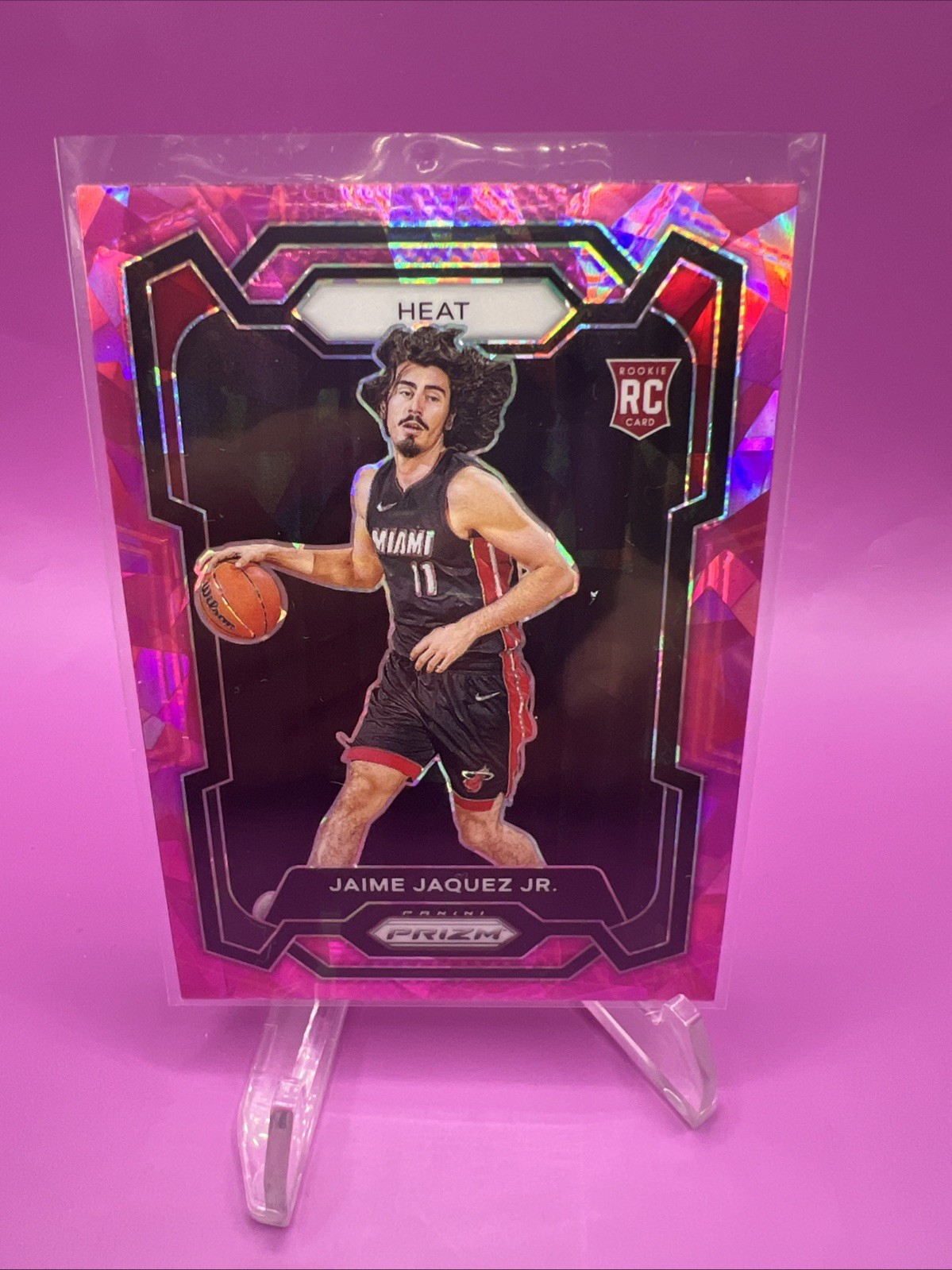 2023-24 Panini Prizm - RC - Rookie Pink Ice - Miami Heat - Jaime Jaquez Jr. #137