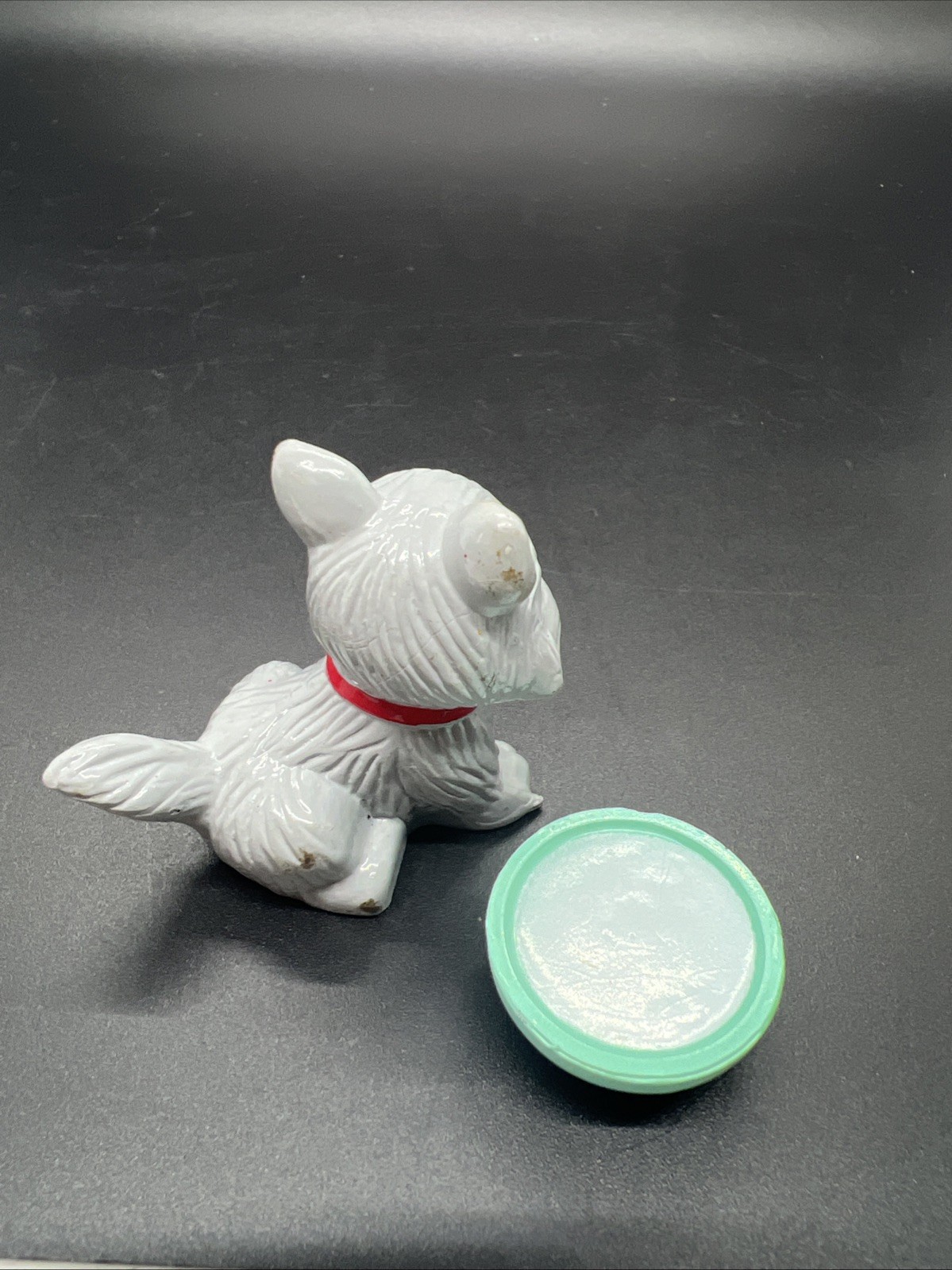 My Precious Pets By Jasman Toys, Grey Kitten With Bowl Of Milk, 1993