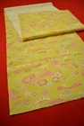 Vintage Japanese Wool Kimono Fabric Textile Remnant Sewing Craft 58.3"/CE03/110