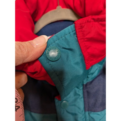 COLUMBIA VINTAGE 90's Y2K Men's Sz Medium Snow Winter Jacket with Packable Hood - Picture 4 of 16