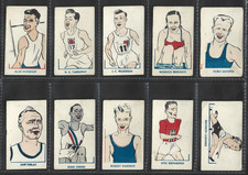 16 X 1948 KIDDYS FAVOURITES POPULAR OLYMPICS TRADE CARDS INCLUDES JESSE OWENS
