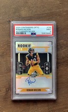 2024 ROMAN WILSON Panini Contenders Optic On Card Autograph SILVER PRIZM PSA 9
