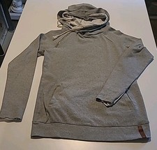 Ampersand Ave Double Hood Hoodie Women's Sz Small Gray Pocket