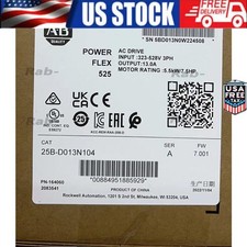 Allen-Bradley PowerFlex 525 AB 25B-D013N104 AC Drive 25BD013N104  US Free Tax