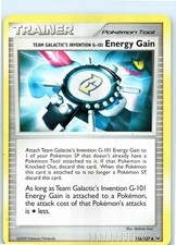 Team Galactic's Invention G-101 Energy Gain Platinum 116/127 Pokemon Near Mint