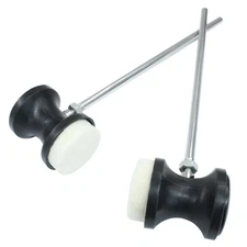 Double Kick Bass Drum Pedal Beater Mallet, Dual Sided Foot Pedal Beater with ...