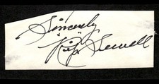 Rip Sewell Pirates Baseball Signed Cut Auto JSA Pre-Cert *BC414
