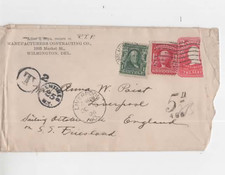 1906 Wilmington DE to Liverpool Cover via S.S. Friesland – Red Star Line Mail