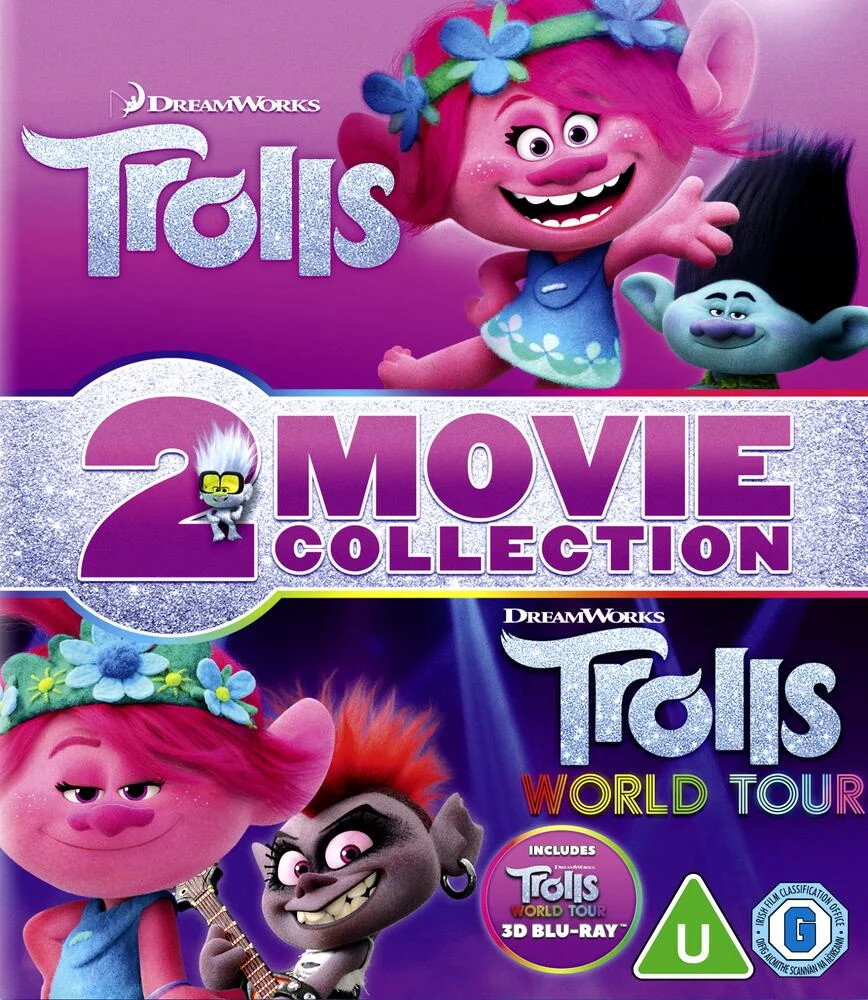 Trolls / Trolls World Tour 3D+2D Blu-Ray