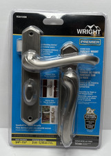 Wright Products VCA112SN Satin Nickel Storm Screen Door Handle Latch Set New