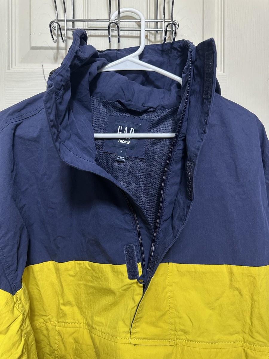 Palace Gap Windbreaker in Navy (& Yellow) SS24 Men's Size XL 90s